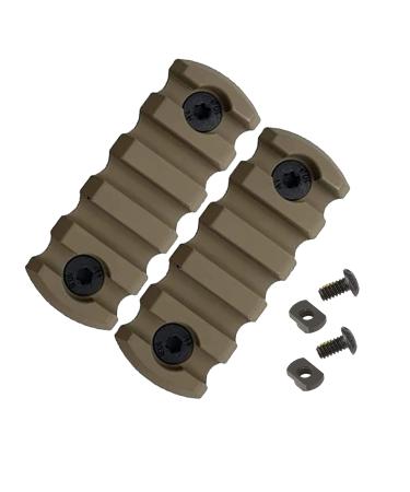 GOTICAL - 2 Pack - M lok 5 Slots Section Super Value Pack M Lok with 4 Screws and 4 Nuts