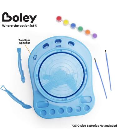 Boley Pottery Shop - Kids Pottery Wheel Air Dry Clay and Paint Kit - Buy Online on GoSupps.com