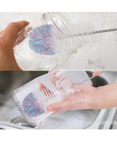 Tvnakdfq Cleaning Brush Soda Bottle Brush Wooden Handle Brush Glassware Jar Cleaner Kitchen Cleaning Tool - Buy Online on GoSupps.com