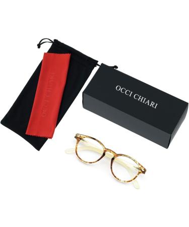 Shop OCCI CHIARI Lightweight Designer Yellow Acetate Reading Glasses for Women | Stylish 3.0 Magnification - Buy Online on GoSupps.com