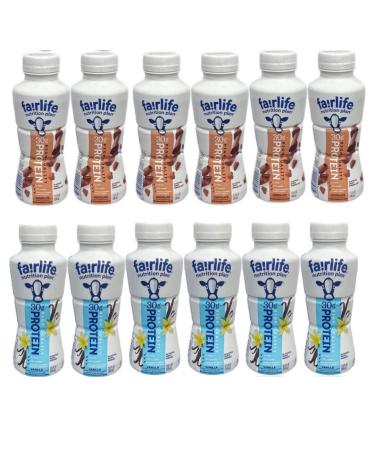 Fairlife Nutrition Plan High Protein Shake Variety Pack- 11.5 Fl Oz (12 Pack) (6 Chocolate & 6 Vanilla) In Accents Depot Packaging