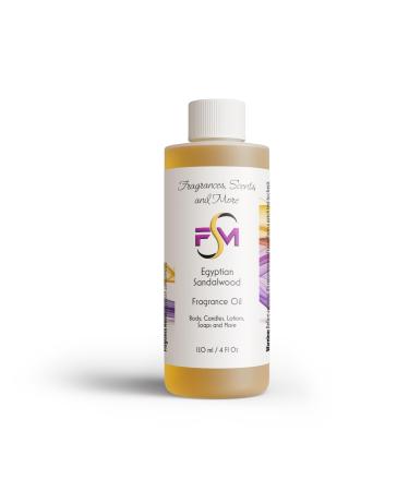 Egyptian Sandalwood Perfume/Body Oil - 4 Fl Oz Plastic Bottle (120ml) 4 Fl Oz (Pack of 1)