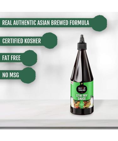 Thailand Stir Fry Sauce 2-Pack | Rich Flavor & Authentic Asian-Brewed | No MSG, Kosher Parve | for Meat & Veggie Stir Fry, Glaze & Salad Dressing | 23.65oz Squeezable Bottles - Buy Online on GoSupps.com
