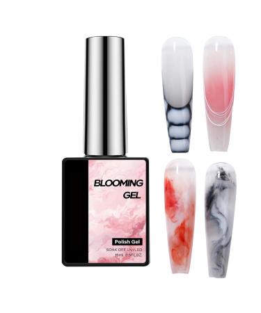 Nail Glue Gel - 15ml Gradient Color Precision Mix Salon Quality Gel Polish For Beginners and Enthusiasts Girls Family and Friends at Home Indoors