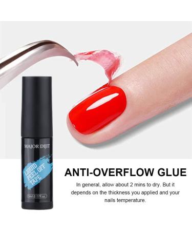 Nail Latex Peel Off 5ml Liquid Latex Nail Polish Barrier Anti Overflow Nail Barrier Protector Fast Drying Easy Removing Nail Polish for Beginners Advancers Professionals Women Girls Nail Art Pink - Buy Online on GoSupps.com