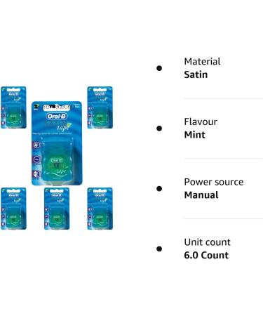 Oral-B Satin Tape 25-Meters (6 Units) - Buy Online on GoSupps.com