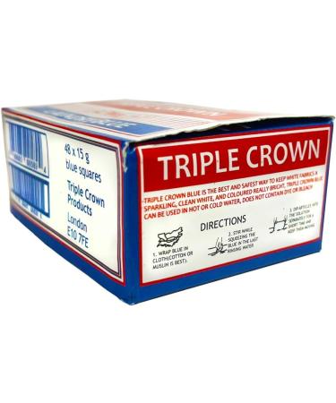 Triple Crown Laundry Blue Squares Whitener - 48 Tablets for Bright Whites | International Shipping Available - Buy Online on GoSupps.com