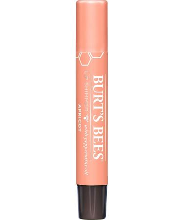 Burt's Bees Lip Shimmer in Apricot - 100% Natural Moisturizing Lip Balm for Women with Vitamin E & Coconut Oil - 0.09 Ounce - Buy Online on GoSupps.com