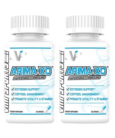 VMI Sports | Arima-XD | Estrogen Blocker for Men and Women | Aromatase Inhibitor | Cortisol Blocker | PCT Supplement for Balanced Hormone Levels | On or Off Cycle (2 Bottles / 60 Capsules Each) 60 Capsules (Pack of 2)