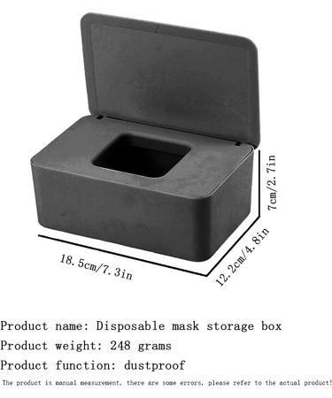 Wipes Dispenser & Holder with Sealing Design - Black | Keep Wipes Fresh | Refillable Container - Perfect for Bathroom | Baby Wipe Case with Lids - Buy Online on GoSupps.com