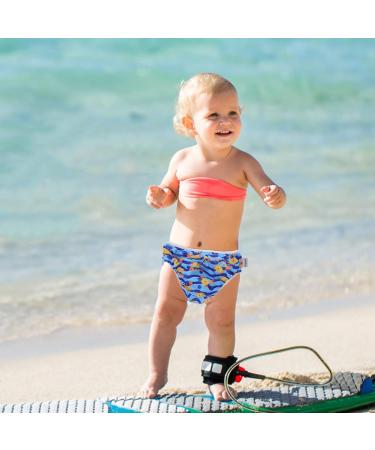 Healifty Reusable Swim Nappy Deep Sea Blue Fish for Newborn Toddler Boys Girls (0-3 Years) | Swimming Diapers - Buy Online on GoSupps.com