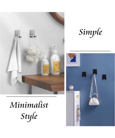 Funincrea 2-Pack Shaver Holder - Multi-Purpose Self-Adhesive Stainless Steel Hooks for Shower Kitchen & Bathroom - Black - Buy Online on GoSupps.com