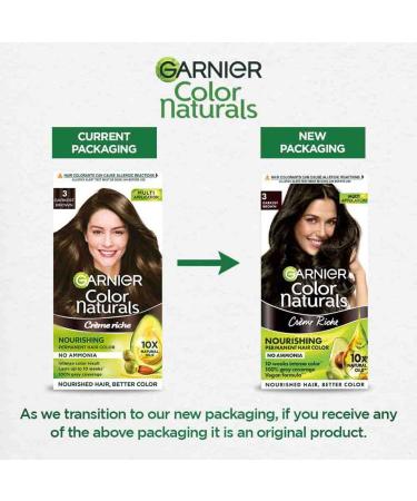 Garnier Color Naturals Shade 3 Darkest Brown Darkest Brown - Buy Online on GoSupps.com
