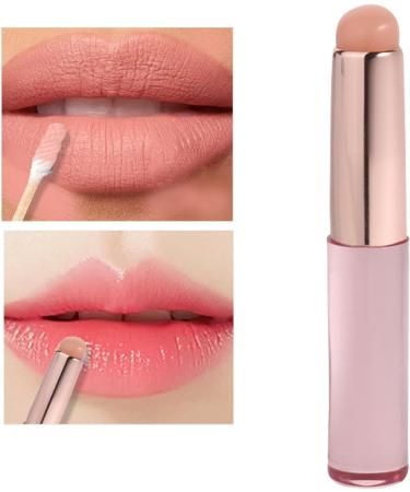 Huayeex Lip Applicator | Mini Silicone Lipstick Brush | Reusable Versatile Small Lipstick Applicator Brush with Lid for Lipstick Lip Gloss Pink - Buy Online on GoSupps.com