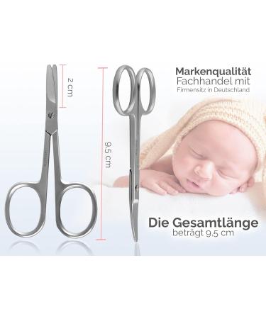 Professional Stainless Steel Nail Scissors with Rounded Ends - Precision & Safety for Nail Care - Buy Online on GoSupps.com