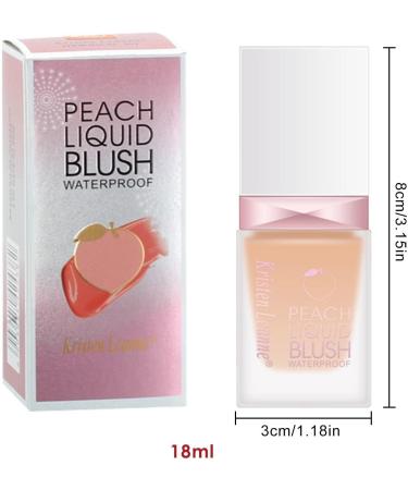 Liquid Blush | 18ml Soft Cream Blush Makeup Beauty Blush Makeup Long-Lasting Waterproof Natural-Looking Dewy Finish Face Blush for Cheeks 6# - Buy Online on GoSupps.com