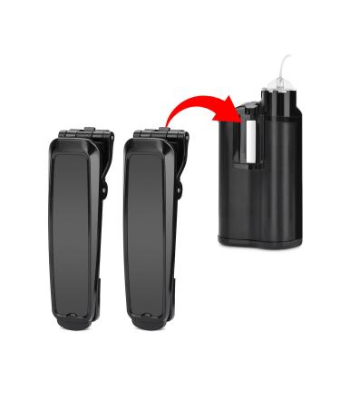 iGuerburn 2-Pack Belt Clip for Medtronic MiniMed 770G 670G 780G 630G 640G Insulin Pumps (Black) Black (2pcs)