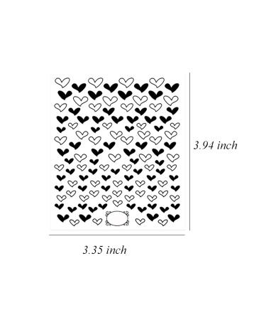 Black Hearts Nail Art Stickers - Self Adhesive Nail Decals for Women Girls & Kids | 6 Sheets for Stunning Nail Designs & Decorations - Buy Online on GoSupps.com