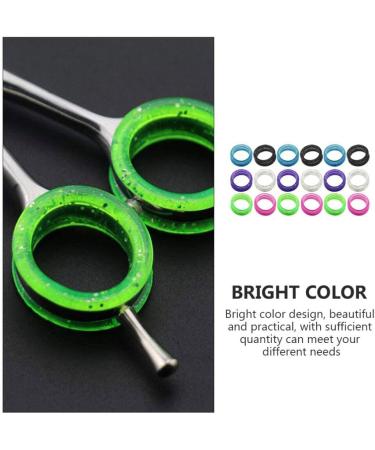 Ganazono 18-Piece Hairdressing Silicone Scissors Finger Rings & Accessories - Rubber Thumb Inserts & Protection for Hair Dressers - Buy Online on GoSupps.com