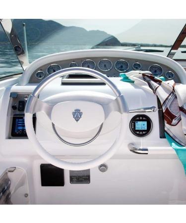 Herdio 4 Marine & UTV Gauge Stereo Radio Receiver with Bluetooth and Built-in Amplifier - Buy Online on GoSupps.com