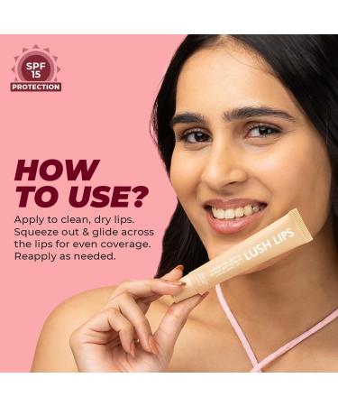 Peptide Lip Balm SPF15 - Vanilla Creme | 24 hr Hydration & Moisturizing Lip Balm for Dark & Pigmented Lips | Sun Protection | Soothes Dry Lips & Repair Moisture Barrier - 15g - Buy Online on GoSupps.com