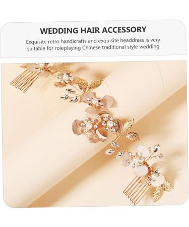 Didiseaon Pearl Rhinestone Couple Combs Hair Claw Clips for Women Crystal Headpiece Bridal Hair Comb Bridal Headpiece Combs Decorative Crystal Flower Copper Wire Wedding Miss - Buy Online on GoSupps.com