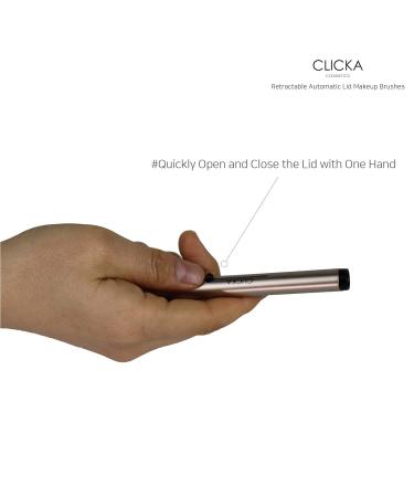 Buy Retractable Automatic Lid Smudge Brush in Champagne Gold | Top Quality Makeup Tool for Perfect Application - Buy Online on GoSupps.com