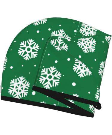 Snowflake Hair Towel Wrap | Quick-Dry Hair Drying Towel Turban with Button | Best Head Towel for Fast Drying - Buy Online on GoSupps.com