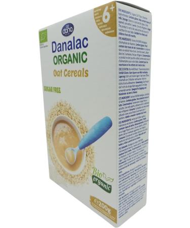 DANALAC Organic Oat Baby Cereal 200g - Sugar-Free Porridge for Babies 6 Months+ | Pack of 1 - Buy Online on GoSupps.com