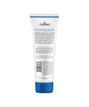 Cremo Thickening Beard Cream 4oz (Pack of 3) - Unscented | Beard Growth Formula - Buy Online on GoSupps.com
