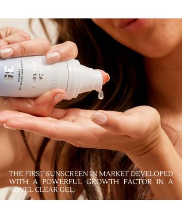 Sonrei Sea Clearly Hydrating Facial SPF 35 - Anti-aging Sunscreen Gel & Primer | Vegan Water Resistant Reef Safe | Broad Spectrum UV Protection - 1.7 Fl oz - Buy Online on GoSupps.com