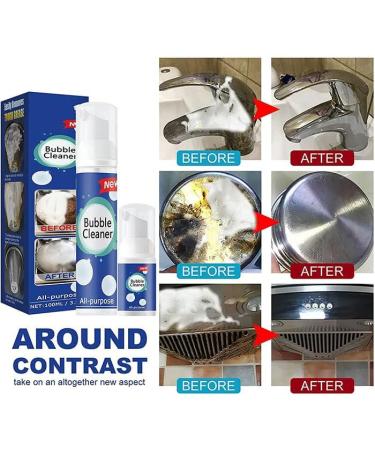 Multi Purpose Degreasing Oil Stain Foam Stubborn Grease & Grime Remover Spray Kitchen Heavy Oil Stain Foam Cleaner All Purpose Cleaning Solution for Kitchen Oven Stove Grill (1) - Buy Online on GoSupps.com