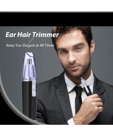 Buy Portable Ear & Nose Hair Trimmer - Battery Operated Electric Eyebrow & Facial Hair Shaver for Travel | Best Hair Removal Tool - Buy Online on GoSupps.com