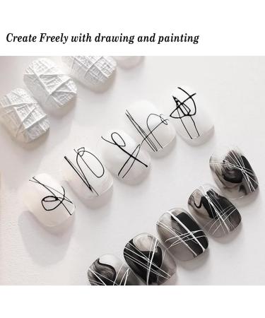TEEROVA Spider Gel for Nail Art 4 Colors Elastic Nail Paint Drawing Spider Gel for Line Nail Art Liner Gel Polish Set with Line Drawing and Painting Pen Tools - Buy Online on GoSupps.com