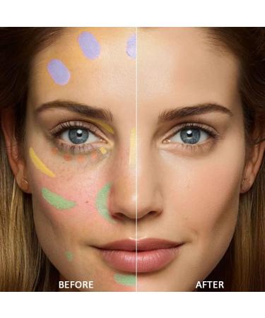 6 Color Contouring Cream Palette - Professional Color Correcting Concealer for Dullness, Imperfections, Puffiness, Spots, Redness, and Dark Circles - Pink Under Eye Concealer (02 Color Correcting) - Buy Online on GoSupps.com