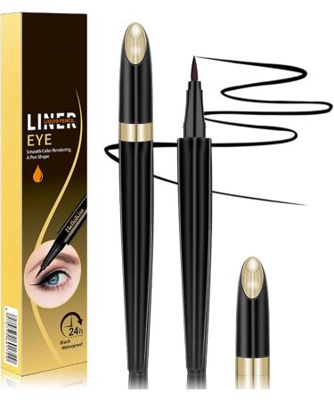 Waterproof Eyeliner | Longwearing Eye Pencil - Ultra Fine Tip No-Skip Liquid Eye Liners For Women Waterproof Long Lasting Quick Dry Eyeliner For Eye & Lip Liner Aezon Eyeliner Coffee Color 1g - Buy Online on GoSupps.com