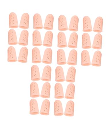 CLISPEED 18 Pairs /12pcs High Heel Protectors Silicone Gel Silicone Finger Sleeve Gel Finger Cap Toe Sleeve Silicone Anti-Friction Toe Cover Protection Tools Protection Supplies Finger Cot Skin Colorx3pcs 4.5X2.1 cmx3pcs