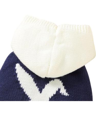 Warm Dog Hooded Sweater for Small Dogs - Thick Winter Hoodie (Marineblau-XL) | Cozy Puppy Clothing - Buy Online on GoSupps.com