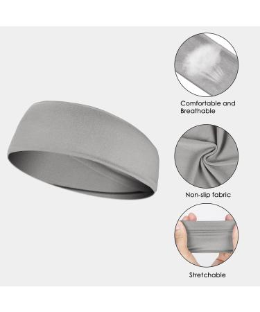 Flintronic 6-Pack Women's Sports Headbands - Cotton Stretch Wicking & Multi-Colored for Yoga Running & Fitness - #1 Dark Color - Buy Online on GoSupps.com