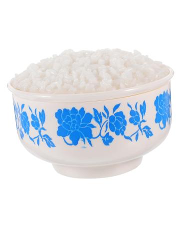 TOYANDONA Simulated Rice Toy Models Food Simulation Cooked Rice Fake Steamed Rice Model Plastic Decor Artificial Rice Decorative Steamed Rice Photo Prop Pvc Ornaments Big Bowl 12.50X12.50X8.50CM 1