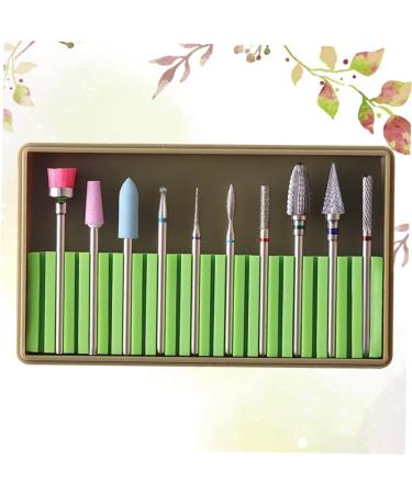 Beavorty 2 Sets nails kits Manicure sand tool nail file electric nail file bits Diamond Nail Bit tungsten carbide nail drill Nail Art supplies nail bits nail drill bits pedicure suite 5x1cmx2pcs Greenx2pcs - Buy Online on GoSupps.com