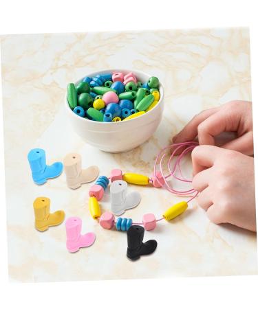 Healvian 18 Pcs DIY Silicone Beads - Necklace Crafts & Teething Toy Charms - Assorted Colors - 3x1.4x1cm - Buy Online on GoSupps.com