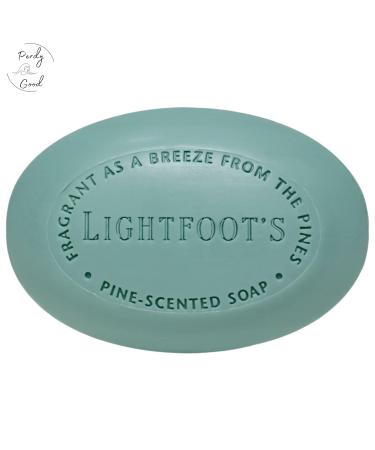 Lightfoot's Pine Soap for Men - All Natural Pine Scented Set of 4 Bars | Athletic Body & Hand Soap Gift Box - Buy Online on GoSupps.com
