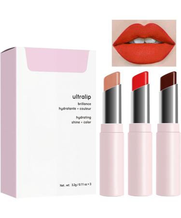 Nourishing Lip Balm | 3 Pack Moisturizing Lip Balm Waterproof for Dry Lips Makeup Supplies for Home Meeting Work Shopping Aokley - Buy Online on GoSupps.com