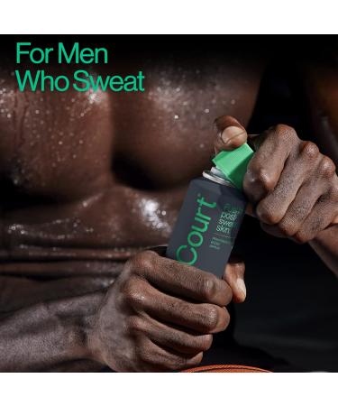 OffCourt Natural Body Spray for Men - Deodorizing Prebiotic Formula - Aluminum-Free with Coconut Water and Sandalwood Scent - 3.4oz - Buy Online on GoSupps.com