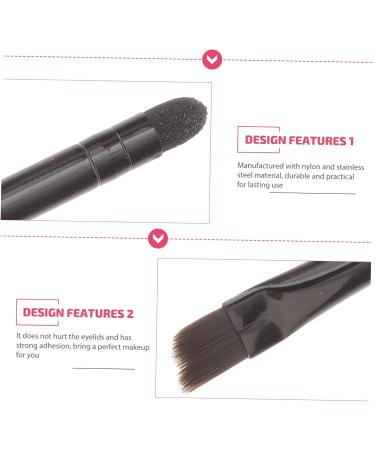 SOESFOUFU 10 Pcs Eye Shadow Brush Women Eyeshadow Brush Eye Makeup Cosmetic Black Stainless Steel - Buy Online on GoSupps.com