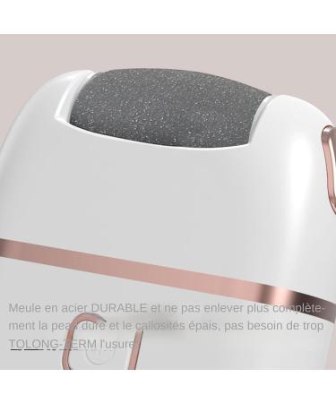 Electric Calluses Remover for Feet | Portable Electronic Foot Pedicure | Foot Care Calluses Remover For Dead Skin | Rechargeable Waterproof Foot File White. - Buy Online on GoSupps.com