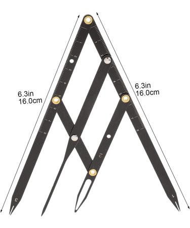 KALLORY 7 Pcs Second Generation Scale Make up Kit Microblading Caliper Eyebrow Rulers Bagged Measuring Tool - Buy Online on GoSupps.com