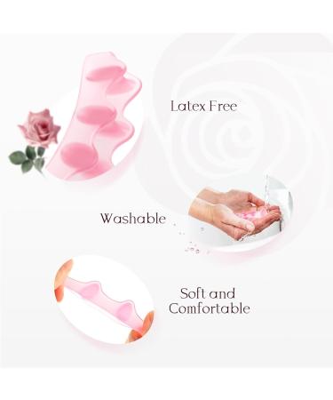 Welnove Toe Separators Spacers - Rose Extract Toe Spreaders & Straighteners for Women & Men - 4 Pack for Walking Running & Yoga - Buy Online on GoSupps.com