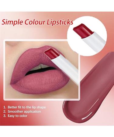  HADAVAKA Matte Lipstick 4 Shades - Moisturizing and Velvety Set Long-Lasting Waterproof with Nourishing Heart (A) - Buy Online on GoSupps.com